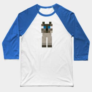 Minecraft Siamese Cat Baseball T-Shirt